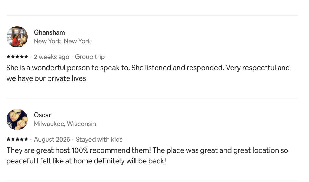 Guest review for KJ And I Spot vacation rental near Disney World